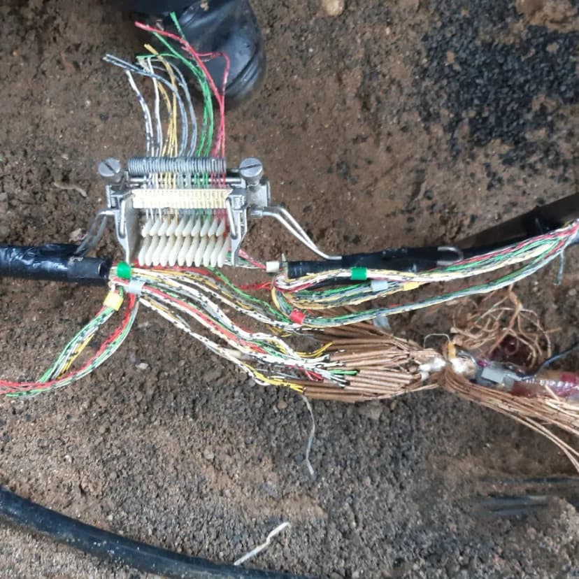 Reparatur Kupferkabel